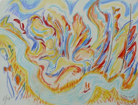 Flaming Landscape by Joe Tonnar
