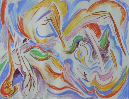 Winter 19 x 24 Soft pastel on paper