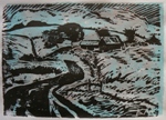 Glidden Road (mix) by Karl Marxhausen, two
                        color woodcut